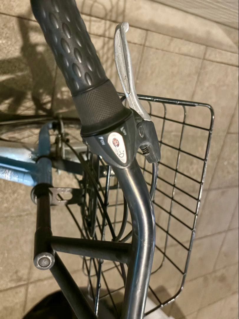 【20インチ】ミニベロ シティサイクル 外装6段変速 カゴ付き 水色ブリヂストン