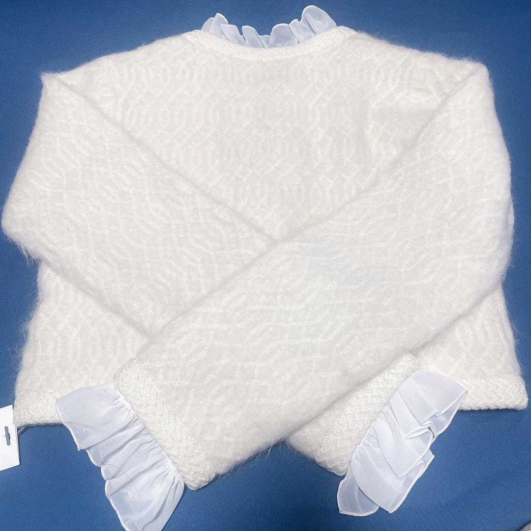 【新品】SNIDEL スナイデル ファーライクフリルニットジャケット