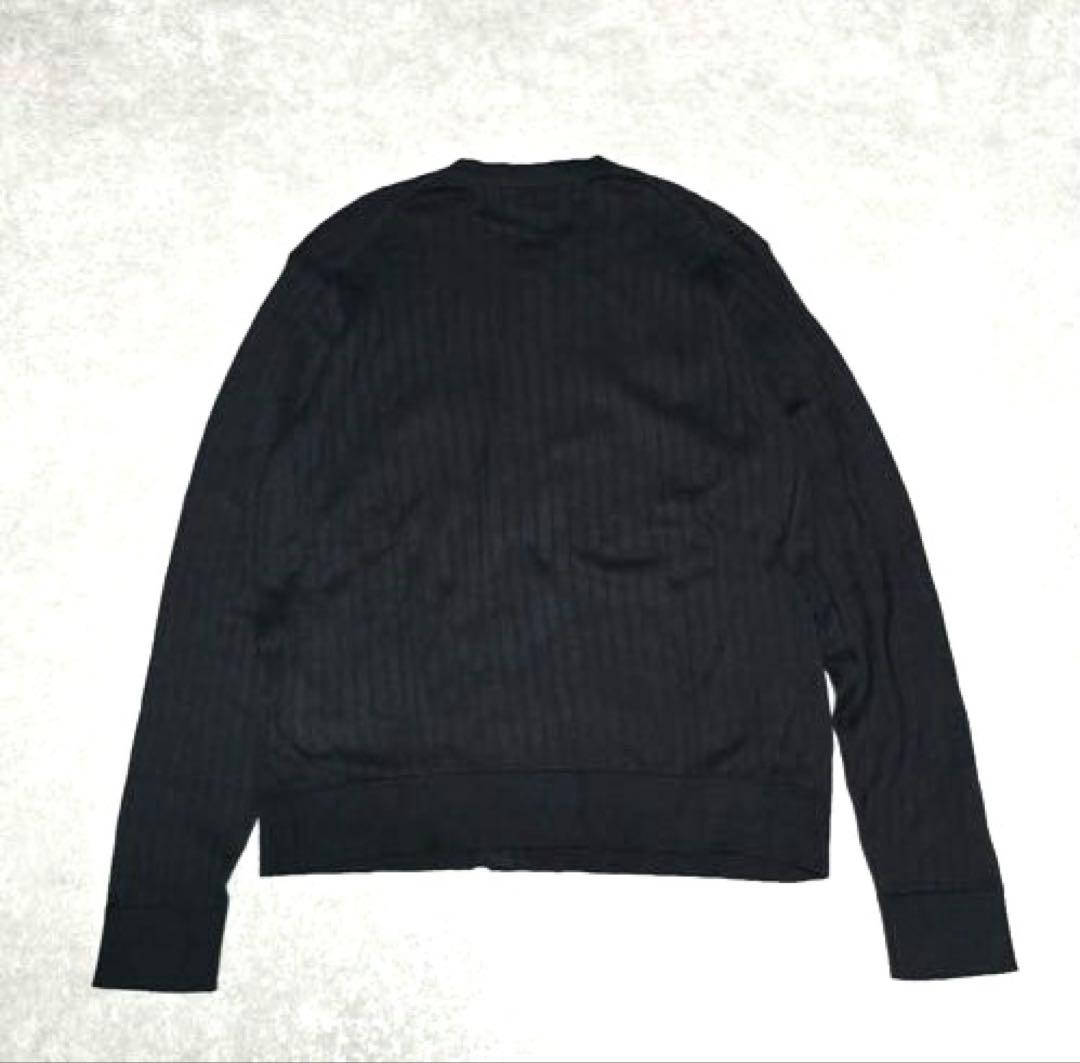 美品 ジョンスメドレー M カーディガン シーアイランドコットン 黒