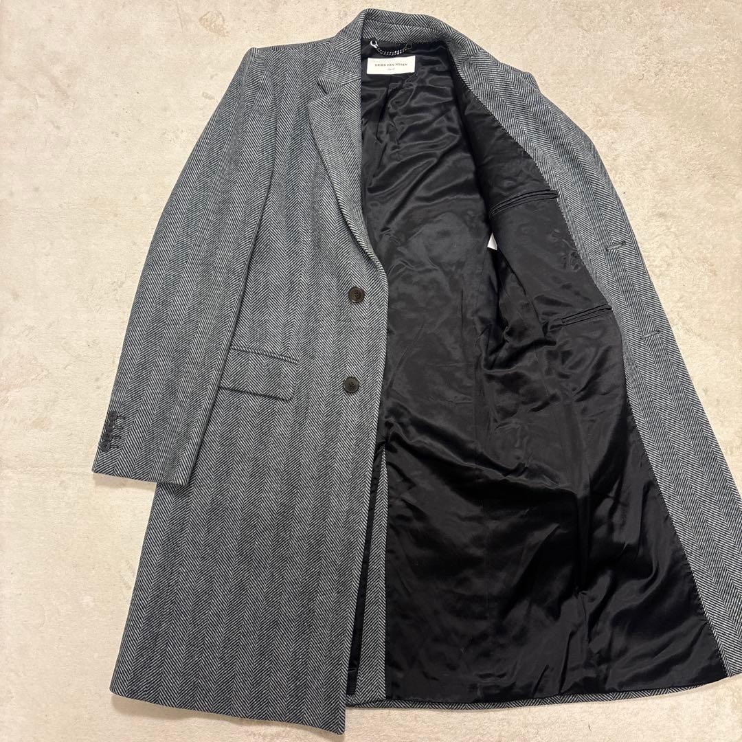 最高級⭐️美品 DRIES VAN NOTEN ヘリンボーン　チェスターコート