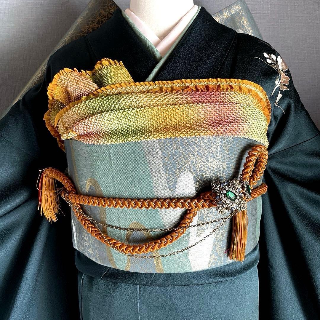 振袖フルセット　手描き友禅　成人式振袖　振袖　裄丈67 ➕サイズ　やまと謹製