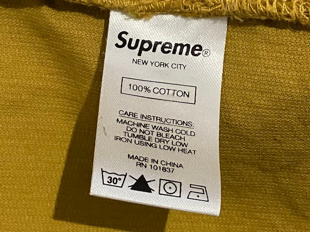 supreme 刺繍ロゴ　コーデュロイシャツ　L キムタク着用モデル