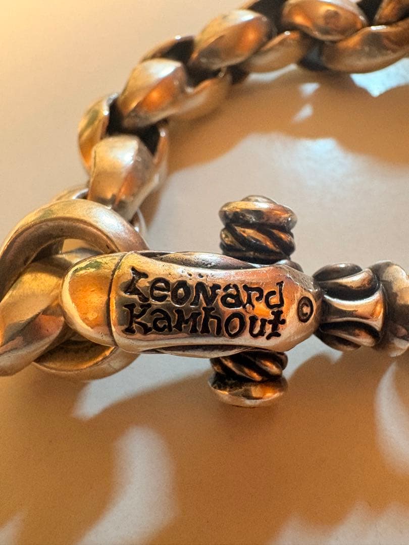 Leonard Kahnour シルバー925 チェーンブレスレット　約21㎝