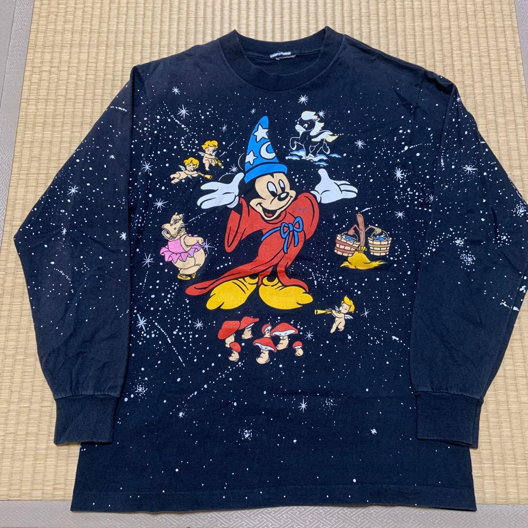 ミッキー　fantasia ファンタジア　tシャツ　L 最安値
