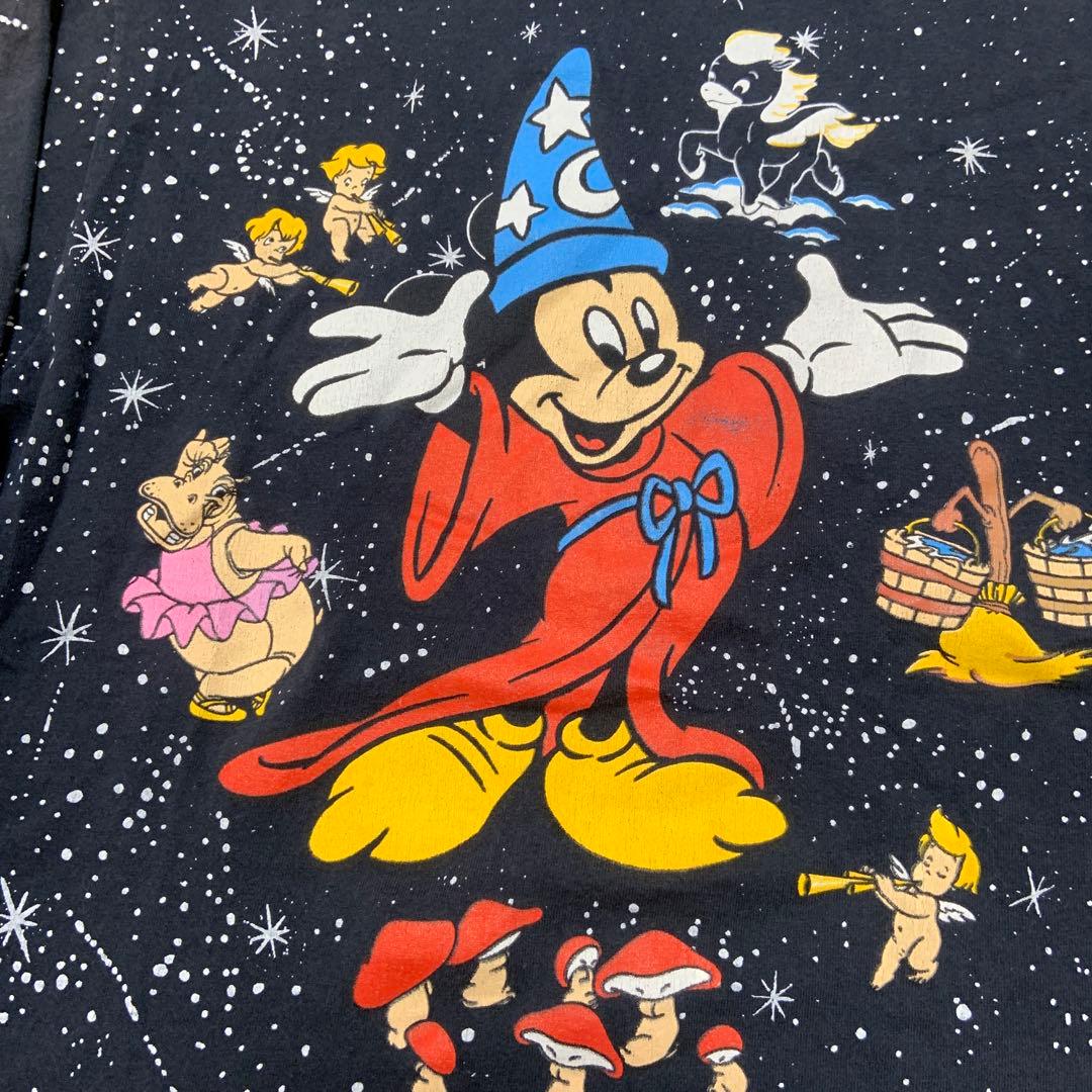 ミッキー　fantasia ファンタジア　tシャツ　L 最安値