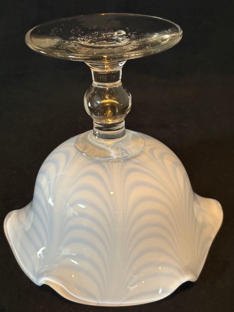 大きい氷コップ　和ガラス 大正ガラス　ウランガラス　 アンティーク 大正ロマン