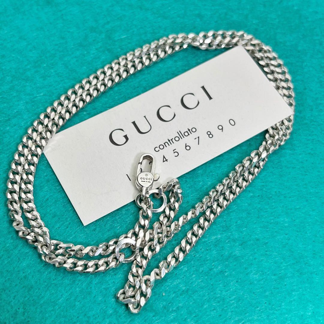 美品‼️GUCCI 3ミリ　中太喜平チェーンネックレス