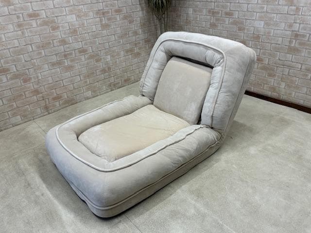 ソファ　１人掛け　ソファーベッド　座椅子　ベージュ　新品
