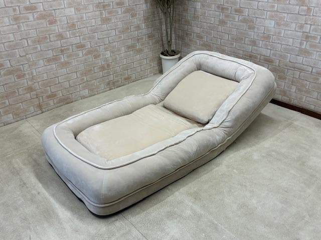 ソファ　１人掛け　ソファーベッド　座椅子　ベージュ　新品