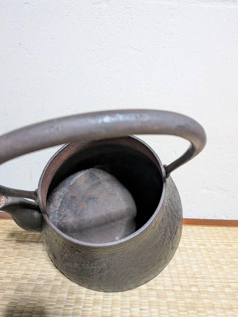 高陽堂造 鉄瓶 2.5L 寿文字 29cm大型 高岡鉄器 茶道具 煎茶道具 骨董