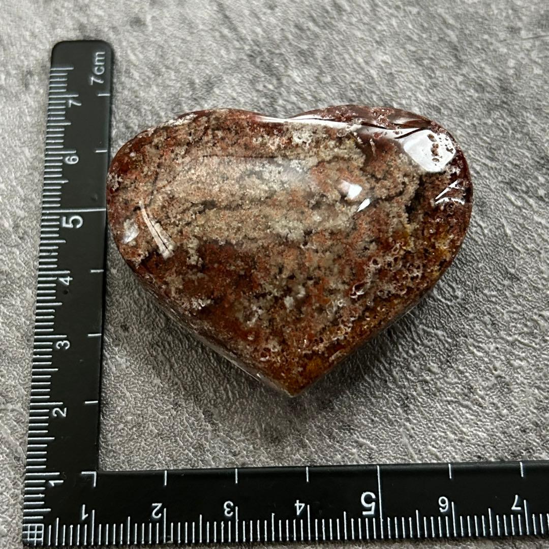 ⭐︎天然石　高品質　ガーデン　赤ピンク系　ハート