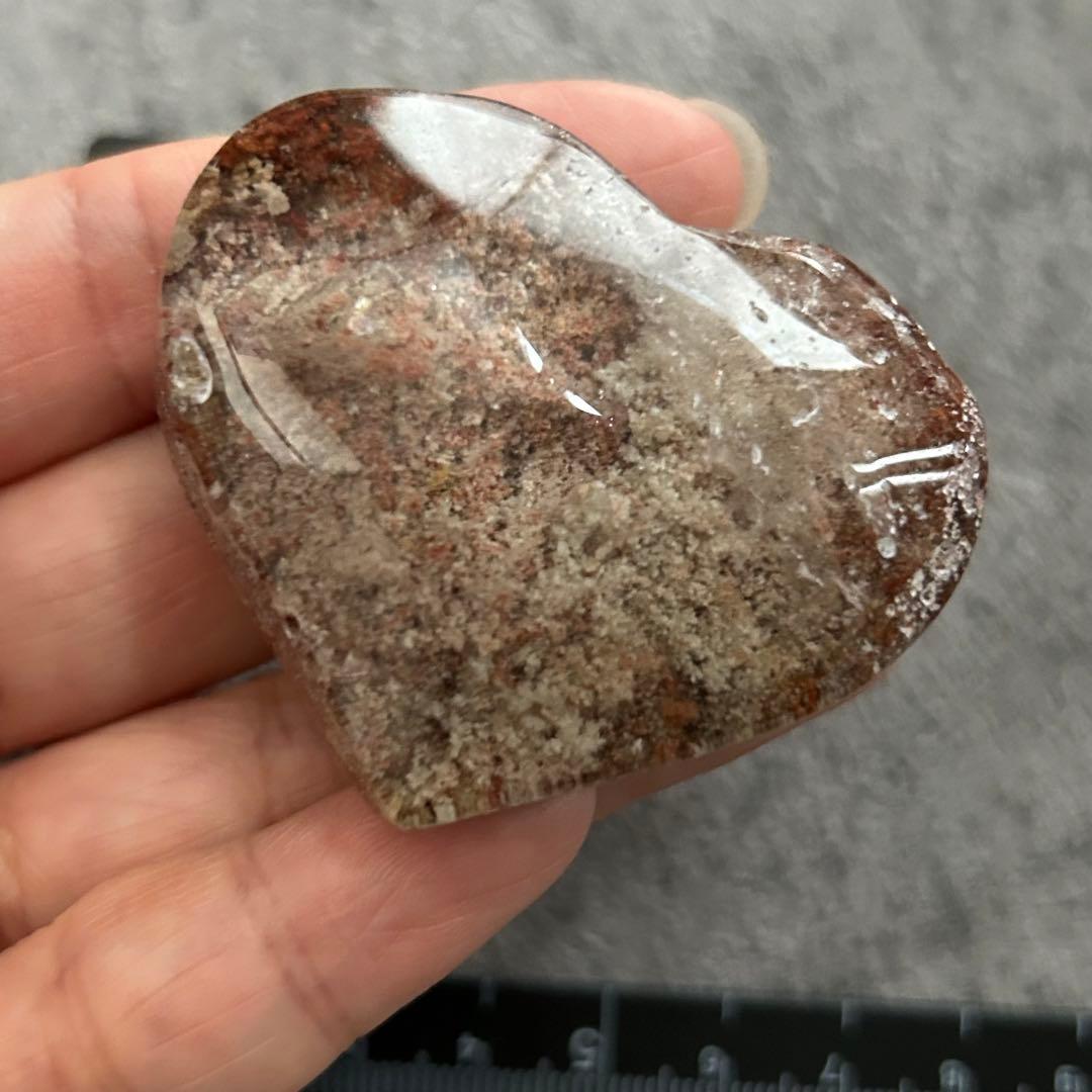 ⭐︎天然石　高品質　ガーデン　赤ピンク系　ハート