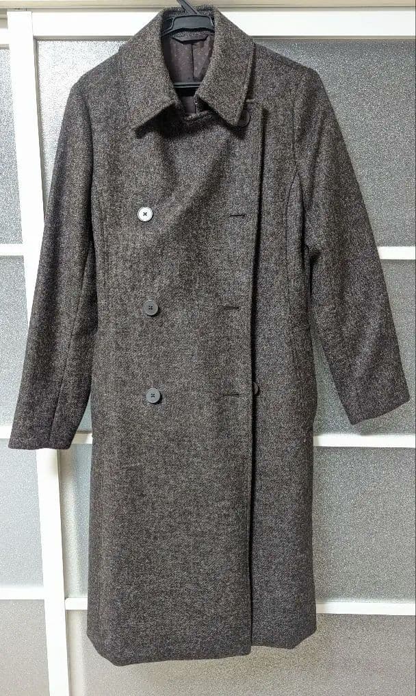 美品｜HILTON ウール混トレンチコート｜ブラウン　就活・通勤にも◎