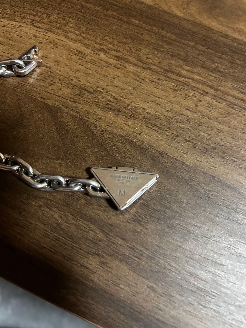 PRADA シルバーブレスレット Mサイズ