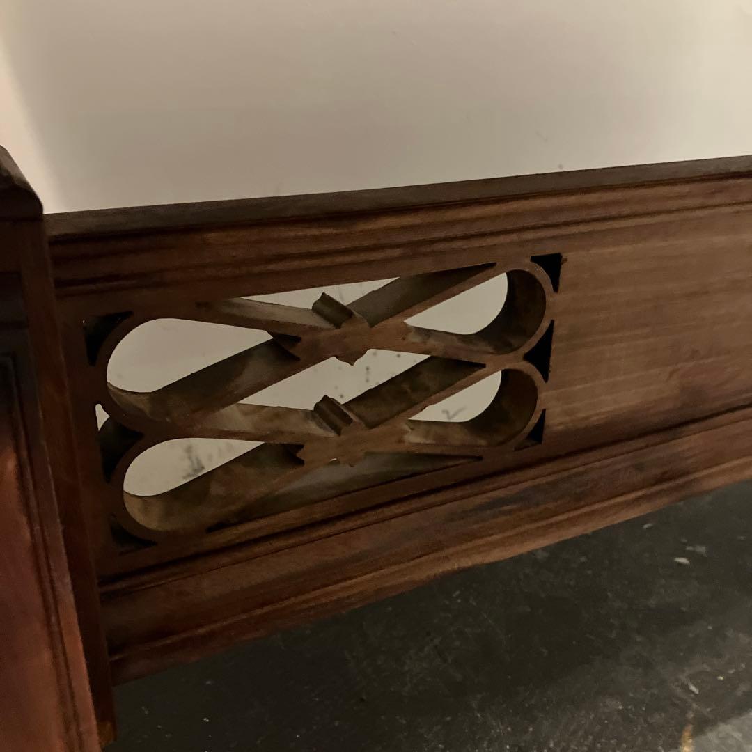 アンティーク木製3段シェルフ