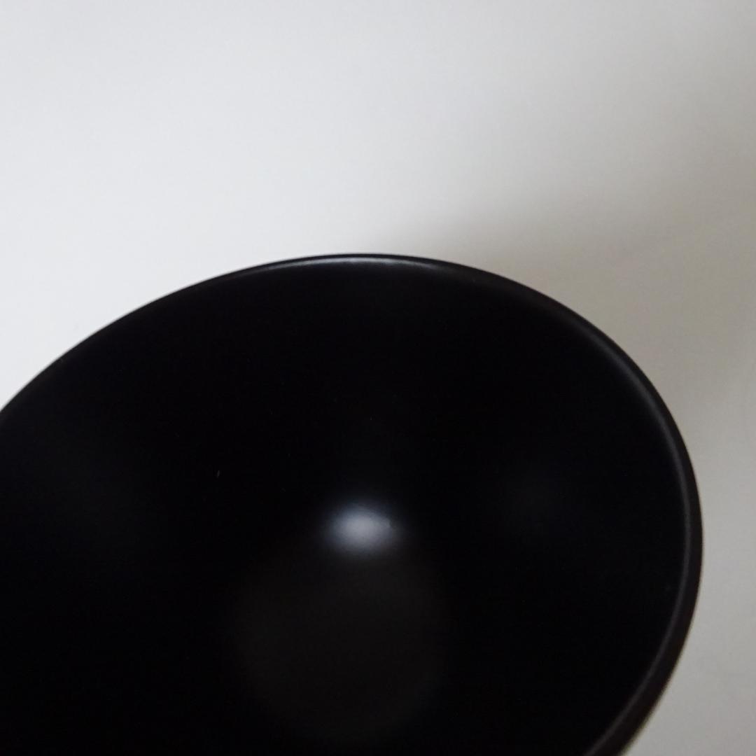 木曽漆器　伊藤寛司商店　デザートカップ　総黒塗（筋入）　2個