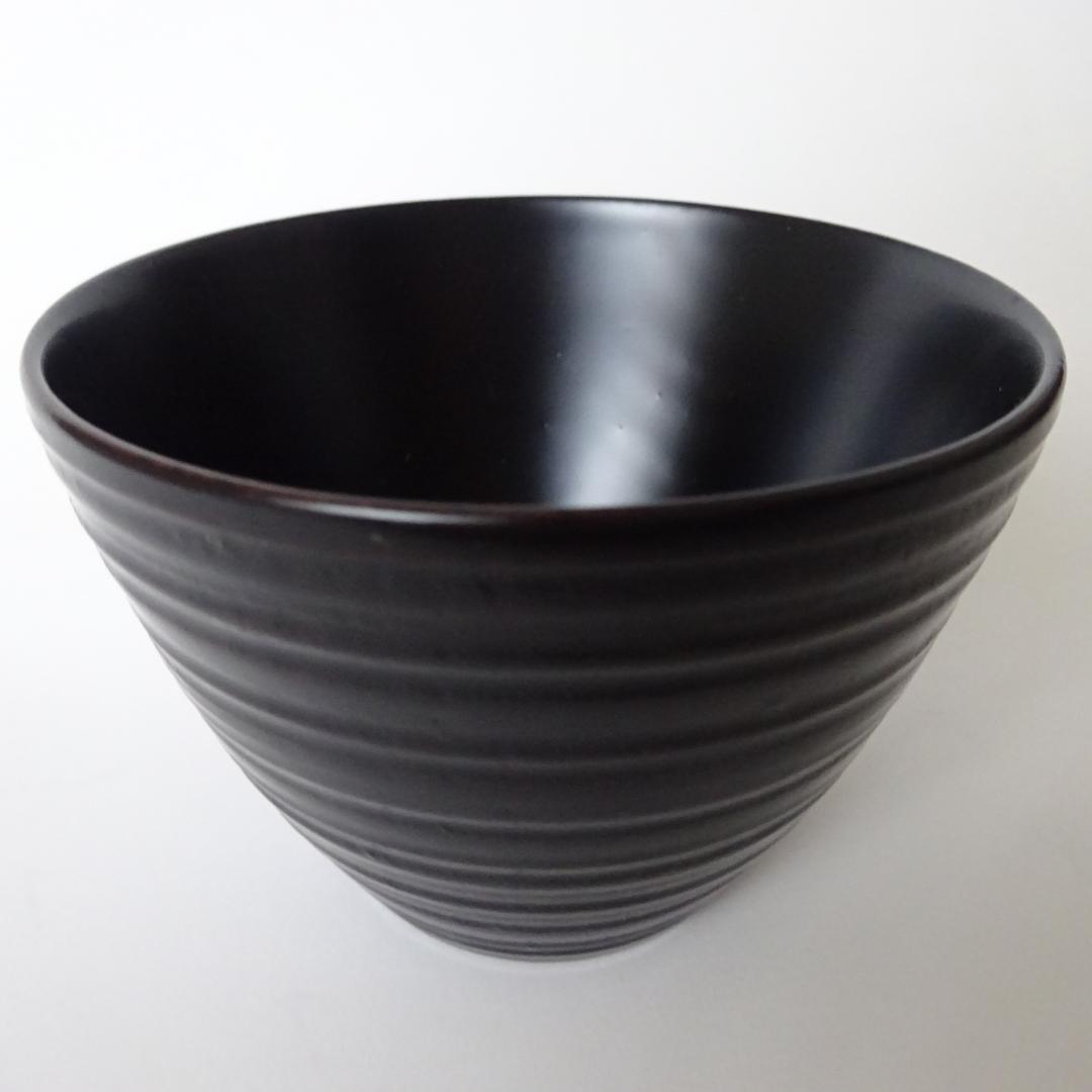 木曽漆器　伊藤寛司商店　デザートカップ　総黒塗（筋入）　2個