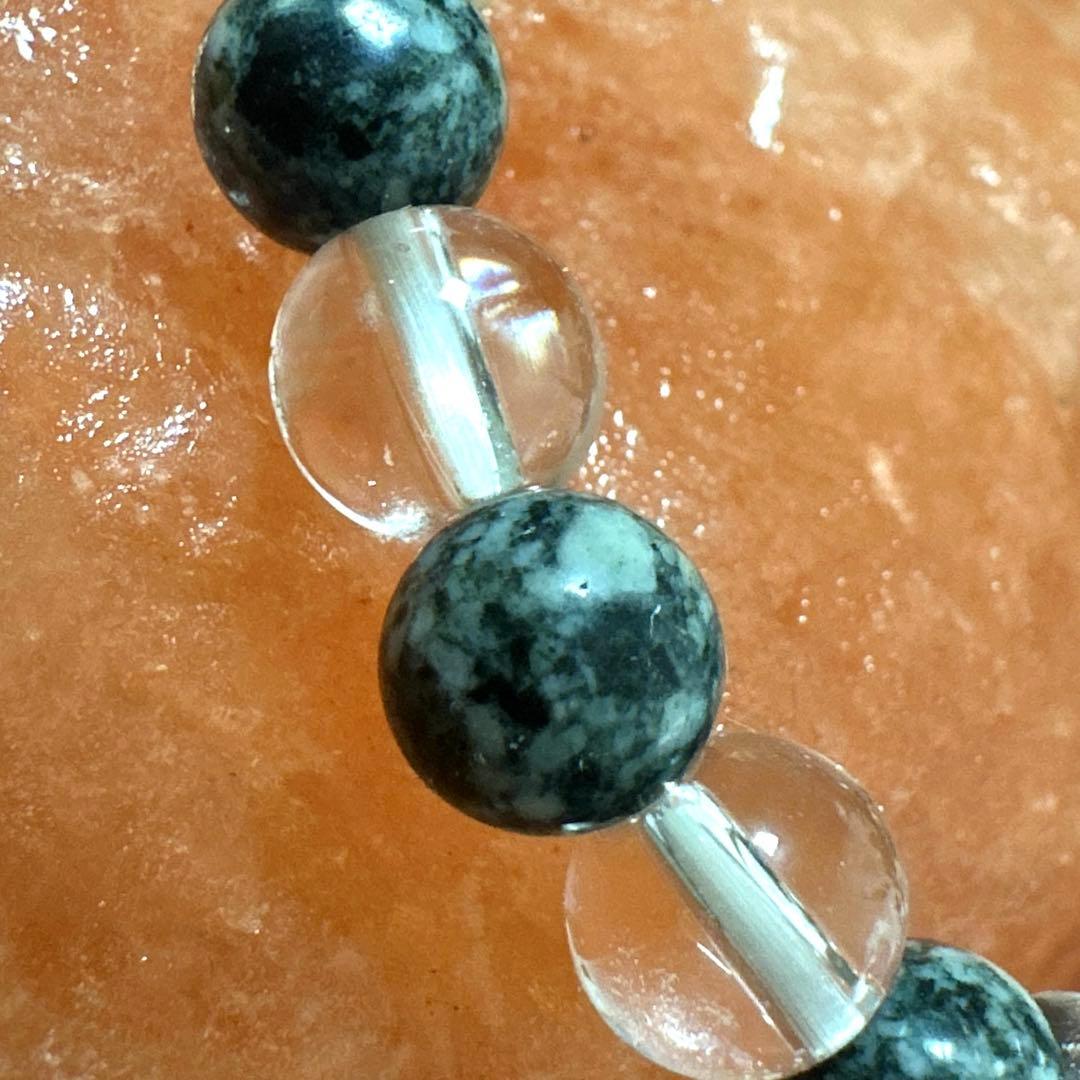 遠野霊石 ヒマラヤ水晶 ブレスレット 8mm 波動共鳴 感謝の石　浄化 お守り