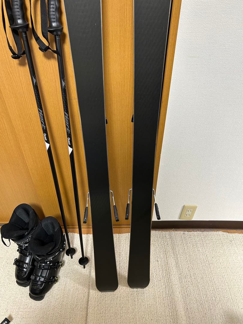 ☆ほぼ未使用☆/スキーセット(板、ブーツ、ストック、オールインワンケース)
