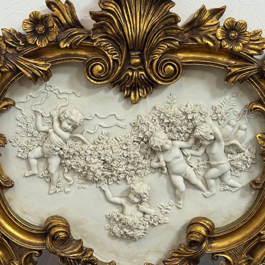 H21K102a アンティーク調 フレンチスタイル ロココ調ミラー