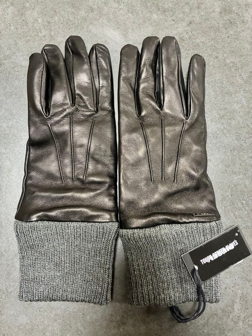 新品 2.8万円DIESEL ディーゼル　ブラック レザー手袋　グローブ