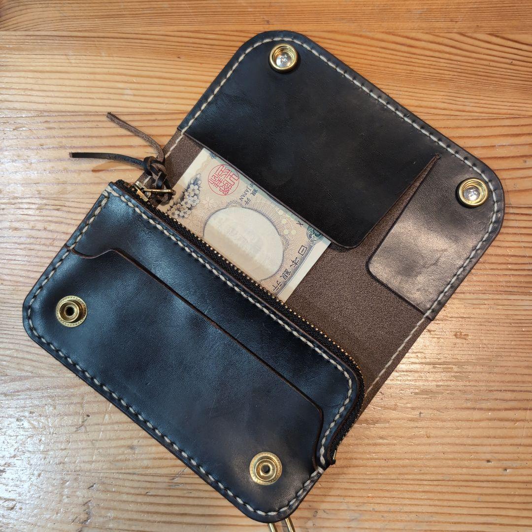 OUTLET　クロムエクセルレザー　ハーフトラッカーウォレット