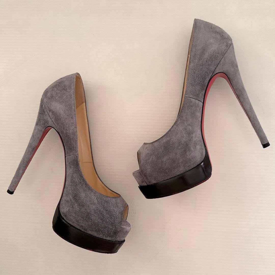 ルブタン　厚底　オープントゥ　ハイヒール　パンプス　サンダル　極美品　36.5