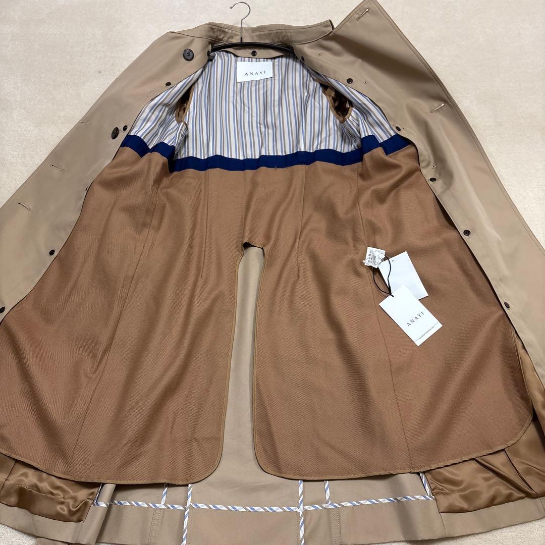 新品タグ付き✨税抜価格6.２万円　 アナイ ロングトレンチコート ライナー付き
