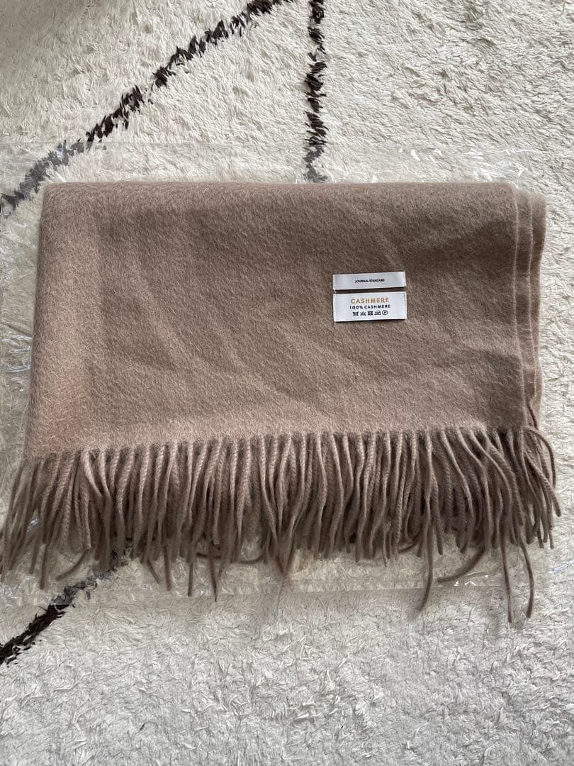 美品ジャーナルスタンダード　オリジナルカシミヤ100%大判ストール