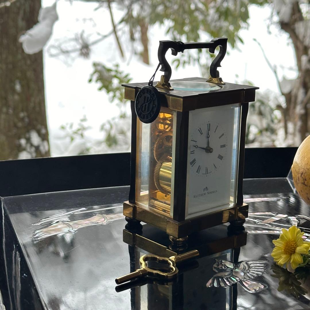 春特別価格‼️宝石王愛蔵マシューノーマン　キャリッジクロック　スイス製