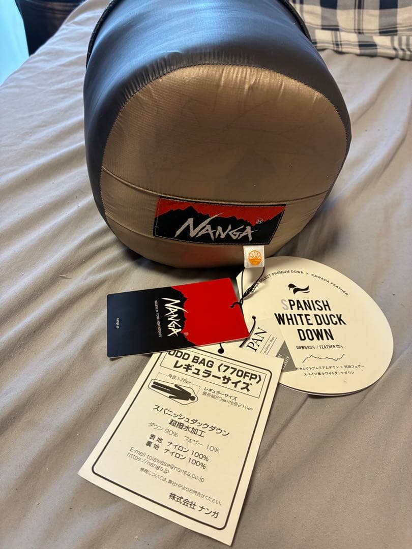 NANGA UDD BAG 630DX 寝袋・シュラフ ベージュ