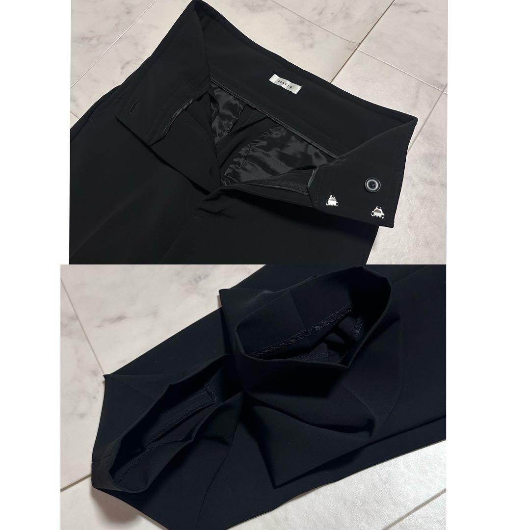 美品✨フレイアイディー セットアップ スーツ ノーカラー ブラック 洗える S