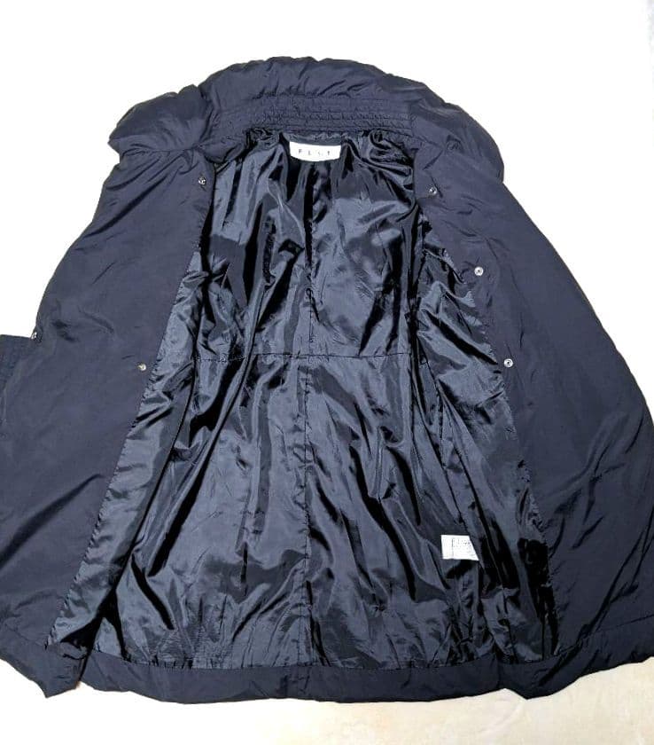 PLST✨プラステ ダウンコート ベルト付き　　黒　L　ゆったり　洗える