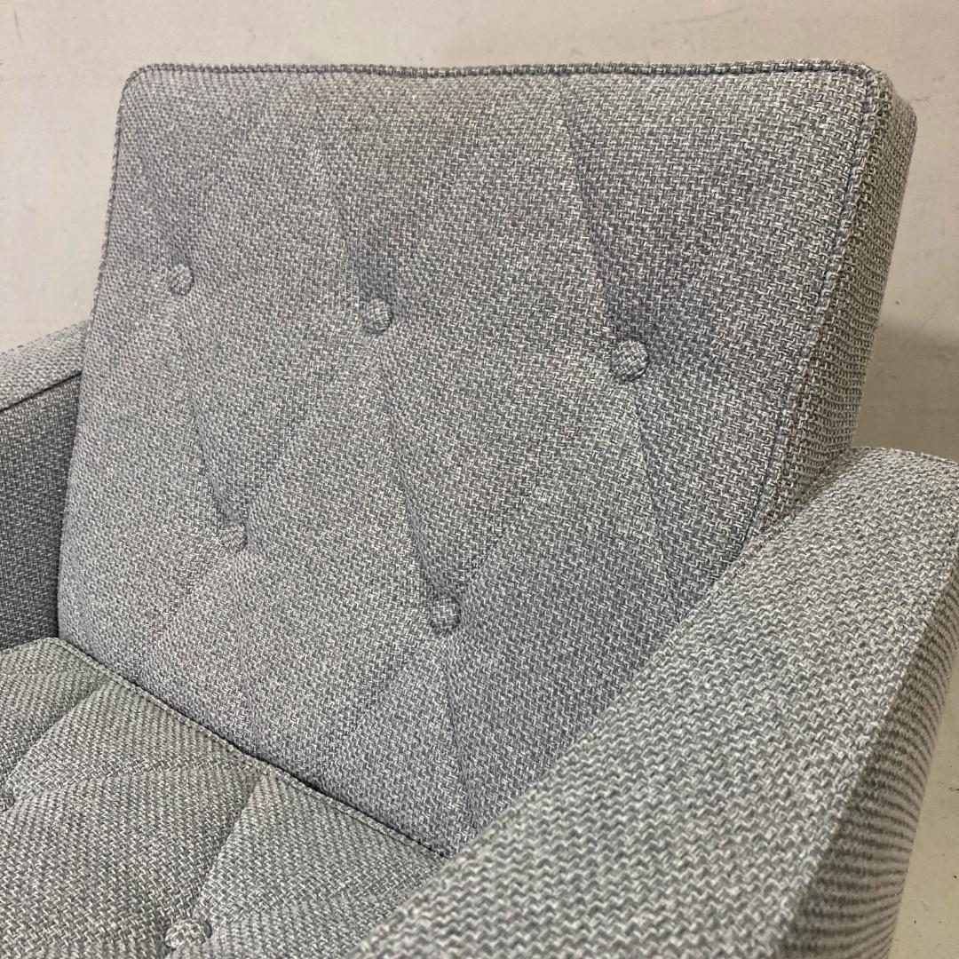 カリモク60 ロビーチェア 1シーター［廃盤カラー生地ミストグレー］難あり