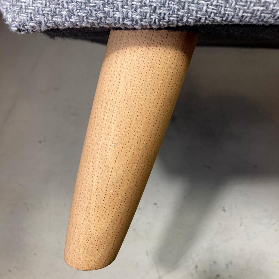 カリモク60 ロビーチェア 1シーター［廃盤カラー生地ミストグレー］難あり