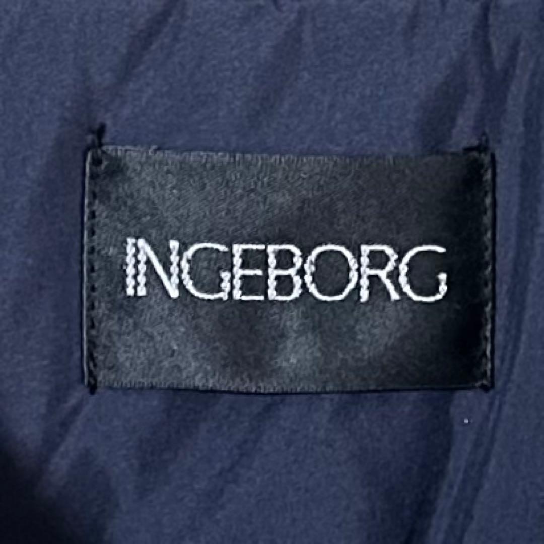 極美品　24/AW　インゲボルグ　ショールカラーダブル中綿コート　花型ボタン