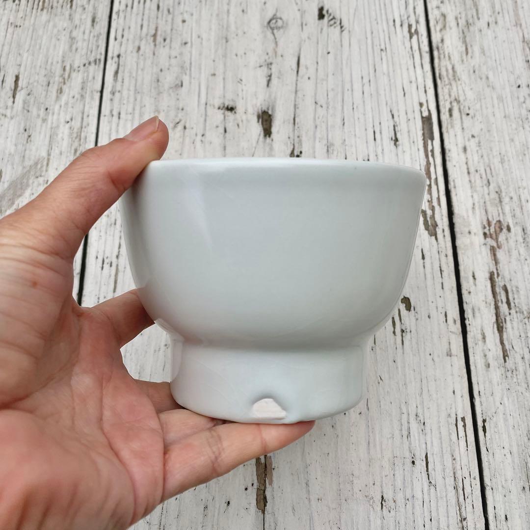 【新品未使用】　亀田大介　白磁高台飯椀　茶碗　小鉢　2個セット　作家もの　李朝