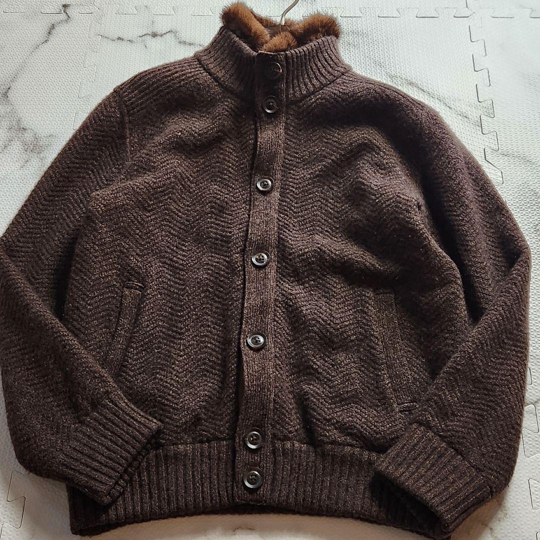 最高級✨ミンクファー ランバン ドライビングジャケット 総カシミヤ ニット