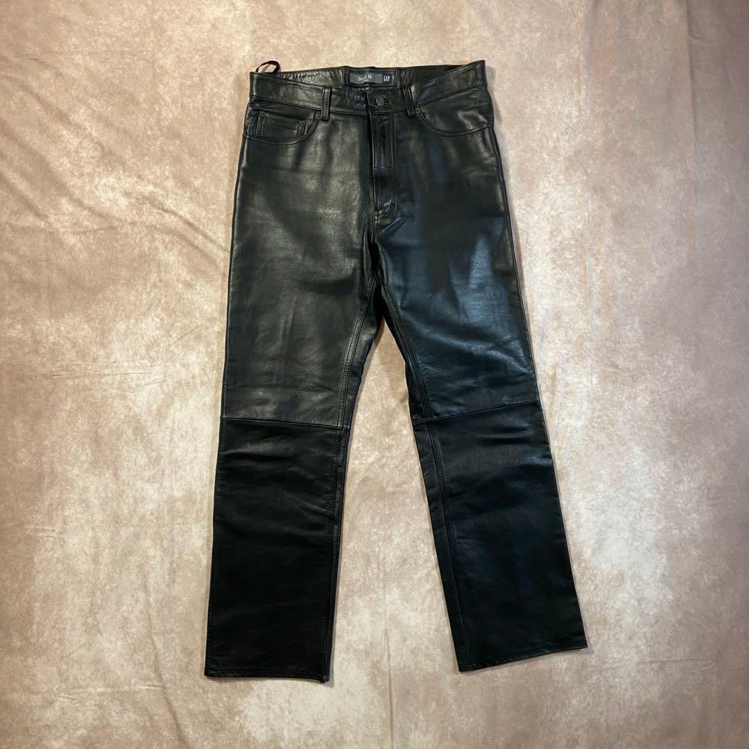 90s Old Gap レザーパンツ W33L30 boot fit 山田蓮着用