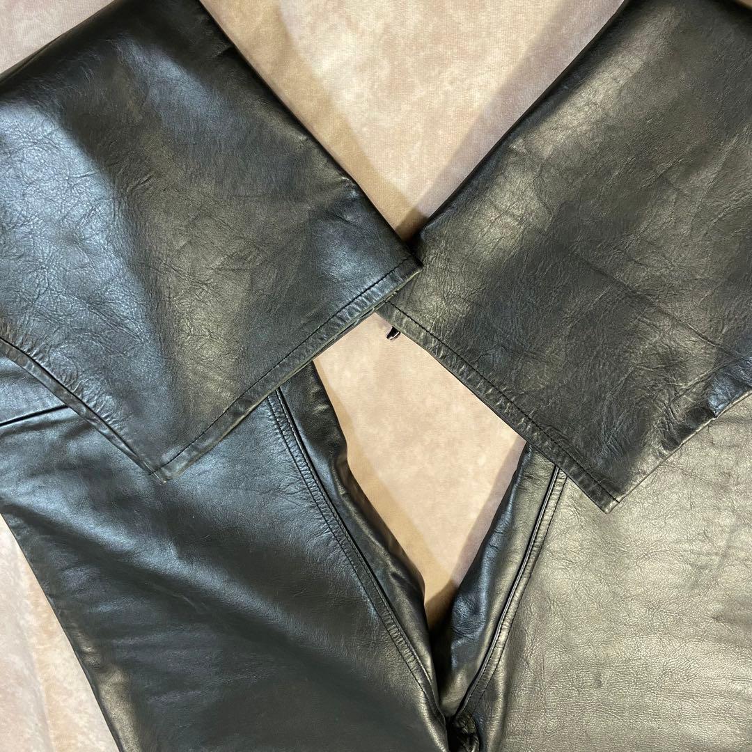 90s Old Gap レザーパンツ W33L30 boot fit 山田蓮着用