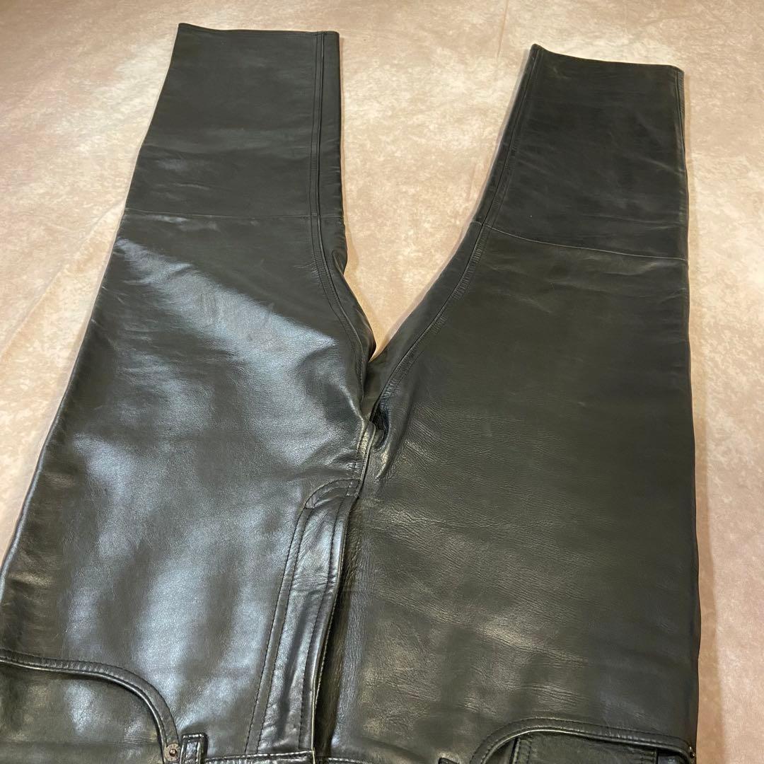 90s Old Gap レザーパンツ W33L30 boot fit 山田蓮着用