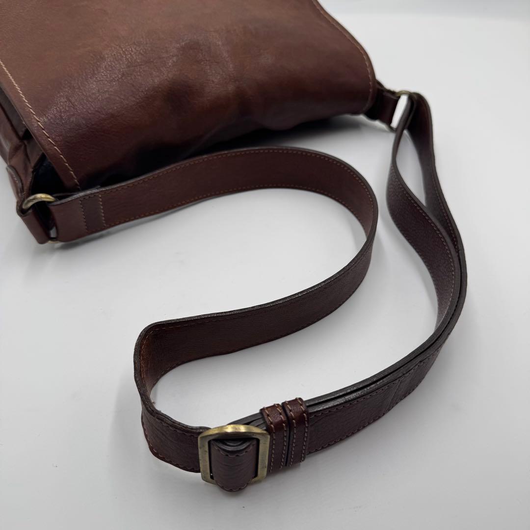 美品✨ 土屋鞄製造所 トーンオイルヌメ ショルダーバッグ レザー ブラウン