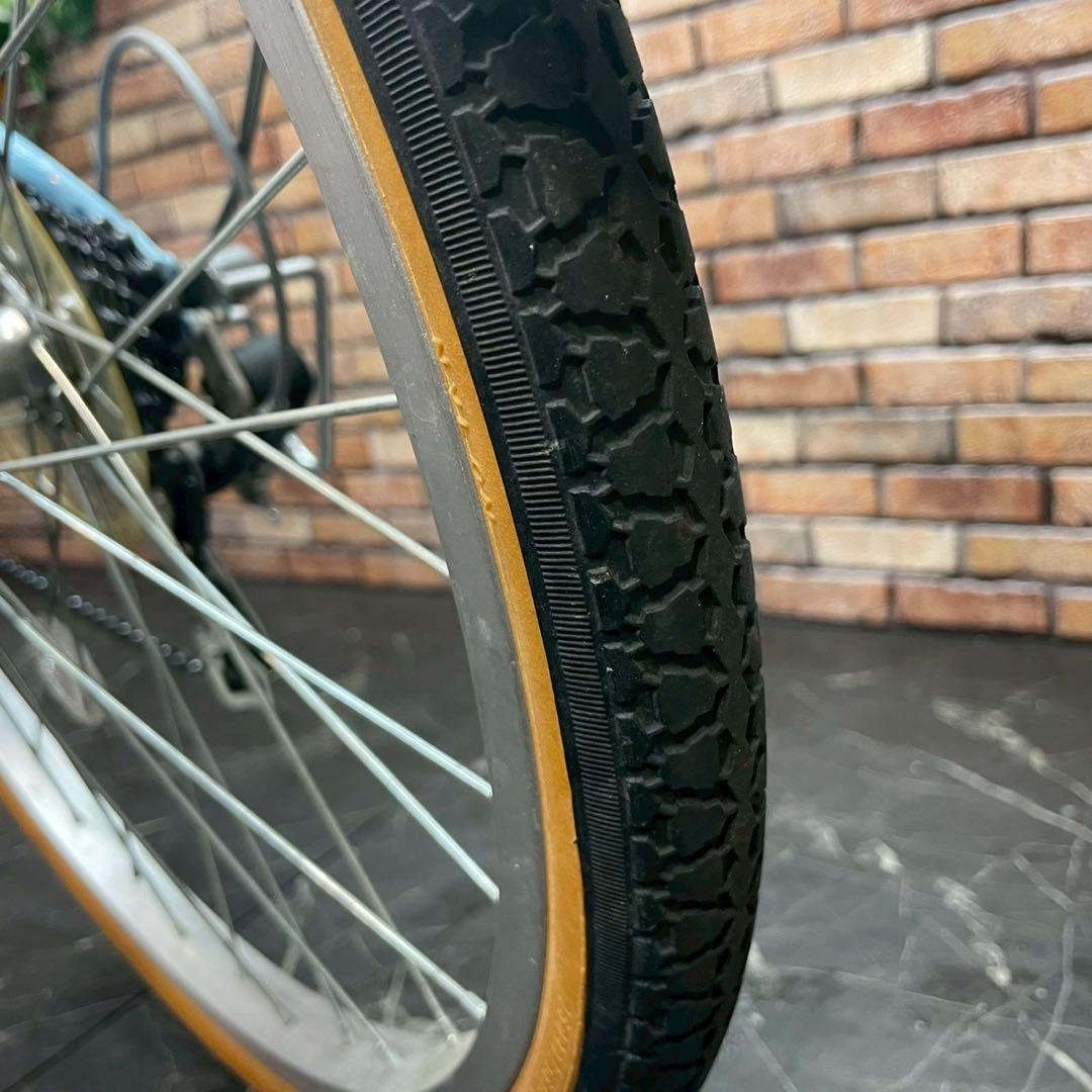 【109】子供用自転車 子供車 joyous 水色 22インチ 変速付き