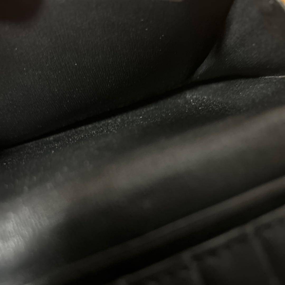 Berluti ブラックレザー長財布 シグネチャー バーティカル ベルルッティ