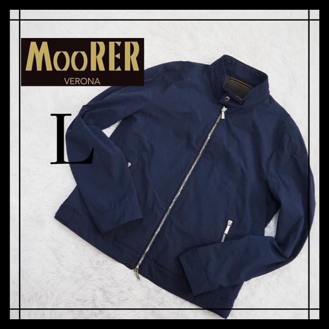 美品【最高級】ムーレー VANGI-KN シングルライダースナイロンジャケット