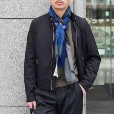 美品【最高級】ムーレー VANGI-KN シングルライダースナイロンジャケット