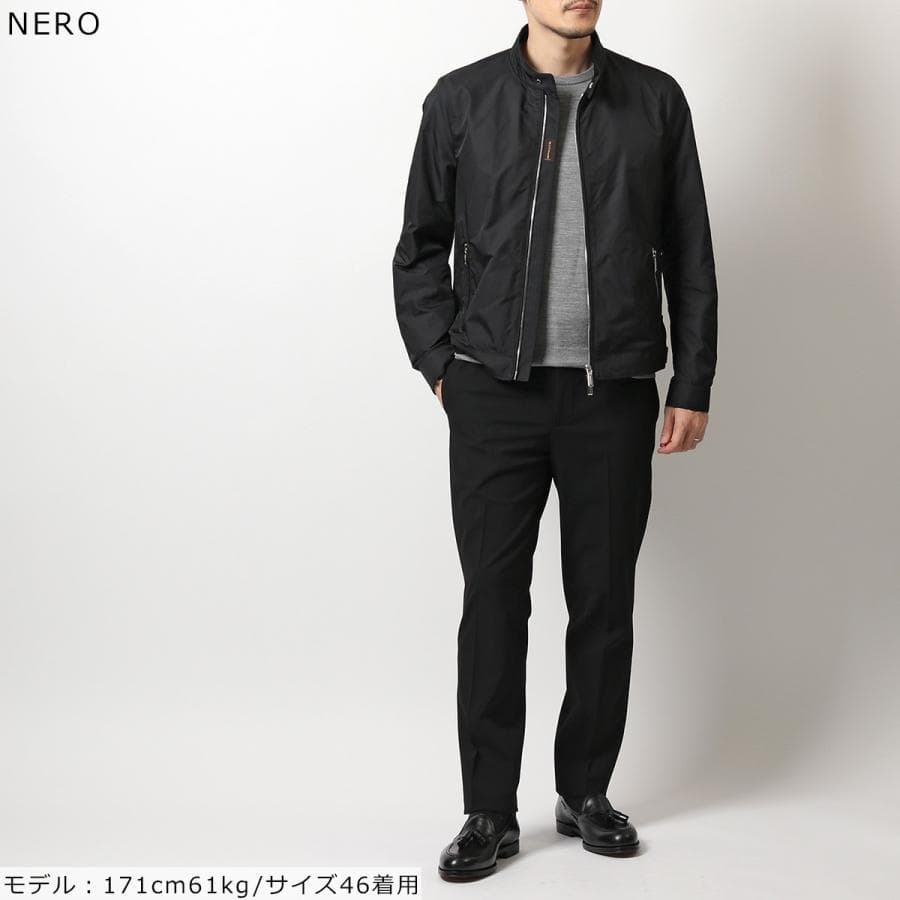 美品【最高級】ムーレー VANGI-KN シングルライダースナイロンジャケット