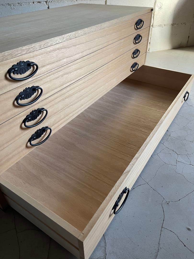 桐タンス　桐引出しタンス　5段　桐 チェスト