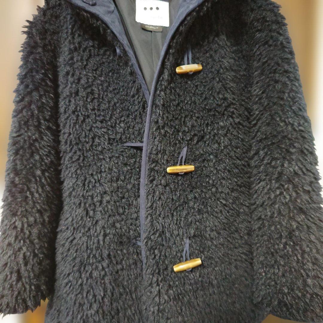 three dots スリードッツ　エコペルファーモンスターダッフルコート　ボア
