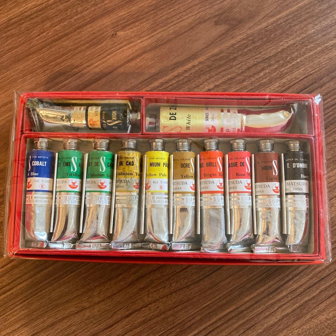 油絵画材セット 木製ケース付き